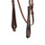 Showman Argentina Cow Leather Browband Headstall w/ Beaded Inlay Design