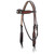 Showman Argentina Cow Leather Headstall w/ Beaded Inlay