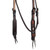 Showman Argentina Cow Leather Headstall w/ Beaded Inlay