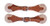 Showman Youth Argentina Cow Leather Spur Straps w/ Rawhide Ends