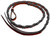Showman Medium Leather Over & Under Whip w/ Color Braided Accent