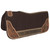 Showman Brown Felt Saddle Pad w/ Floral Stamp Leather