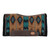 Klassy Cowgirl Teal, Brown & Tan Wool Saddle Pad w/ Memory Felt