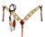 Showman Hair-On Cowhide Leather "Y" Branded Headstall & Breast Collar Set