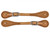 Showman Men's Argentina Cow Leather Basketweave Spur Straps