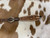 Showman Two-Tone Argentina Cow Leather Headstall w/ Floral Tooling