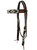 Showman Two-Tone Argentina Cow Leather Headstall w/ Southwest Beaded Inlay