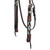 Showman Two-Tone Argentina Cow Leather Headstall w/ Southwest Beaded Inlay