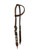 Showman Two-Tone Argentina Cow Leather Single Ear Headstall w/ Southwest Beaded Inlay