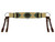 Showman Mohair Wool Multi-Strand Tripping Collar w/ Teal & Brown Southwest Design