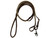 Showman Leather Rawhide Whipstitch Roping Reins