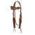 Showman Browband Leather Headstall & Breast Collar Set w/ Floral Tooling