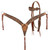 Showman Browband Leather Headstall & Breast Collar Set w/ Floral Tooling