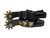 Showman Toddler Black Steel Heart Spurs