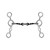 Showman Thunderbolt Stainless Steel JR Cowhorse Twisted Dog Bone Snaffle Bit