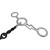 Showman Thunderbolt Stainless Steel JR Cowhorse Twisted Dog Bone Snaffle Bit