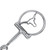 Showman Longhorn Stainless Steel D-Ring Dog Bone Snaffle Bit