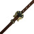 Showman Leather Split Ear Headstall w/ Cowboy Gambler Buckle