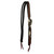 Showman Feather & Cowhide Split Ear Headstall