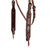 Showman Argentina Cow Leather Browband Headstall w/ Rawhide Accent Design