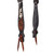 Showman Single Ear Leather Headstall w/ Tooling & Cowhide Accents