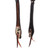 Showman Single Ear Leather Headstall w/ Tooling & Cowhide