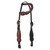 Showman Single Ear Floral Tooled Leather Headstall