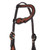 Showman Single Ear Floral Tooled Leather Headstall