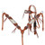 Showman Leather Lily Browband Headstall & Breast Collar Set