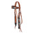 Showman Shockwave Browband Headstall & Breast Collar Set