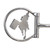 Showman Fast Turns Stainless Steel D-Ring Dogbone Snaffle Bit