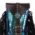 Showman Neon Gator Rear Cinch Saddle Bag - Teal Purple