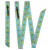 Showman Wildflower Breeze Nylon Tie Strap & Off Billet Set