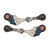 Showman Ladies Copper Hide Classics Spur Straps