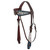 Showman Copper Hide Classics Browband Headstall & Breast Collar Set