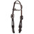 Showman Starlight Hide Single Ear Leather Headstall & Breast Collar Set