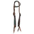Showman Turquoise Gator Single Ear Leather Headstall & Breast Collar Set