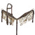 Showman Cowboy Carving Single Ear Leather Headstall & Breast Collar Set