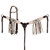 Showman Blushed Rose Single Ear Leather Headstall & Breast Collar Set