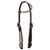 Showman Blushed Rose Single Ear Leather Headstall & Breast Collar Set