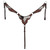 Showman Meadow Hide Single Ear Leather Headstall & Breast Collar Set