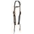Showman Weathered Steer Traditional Single Ear Leather Headstall & Breast Collar Set