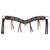 Showman Aztec Bloom Browband Leather Headstall & Breast Collar Set