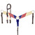 Showman Patriot Mohair Single Ear Headstall & Breast Collar Set