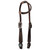 Showman Blackwater Gator Single Ear Leather Headstall & Breast Collar Set