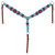 Showman Fire & Ice Mohair Single Ear Headstall & Breast Collar Set