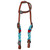 Showman Fire & Ice Mohair Single Ear Headstall & Breast Collar Set