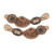 Showman Floral Oasis Spur Straps