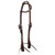 Showman Argentina Cow Leather Aqua Rawhide Single Ear Headstall
