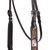 Showman Diamond Flush Browband Leather Headstall
